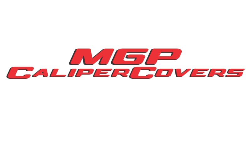 MGP 4 Caliper Covers Engraved Front & Rear JEEP Black finish silver ch - 42014SJEPBK