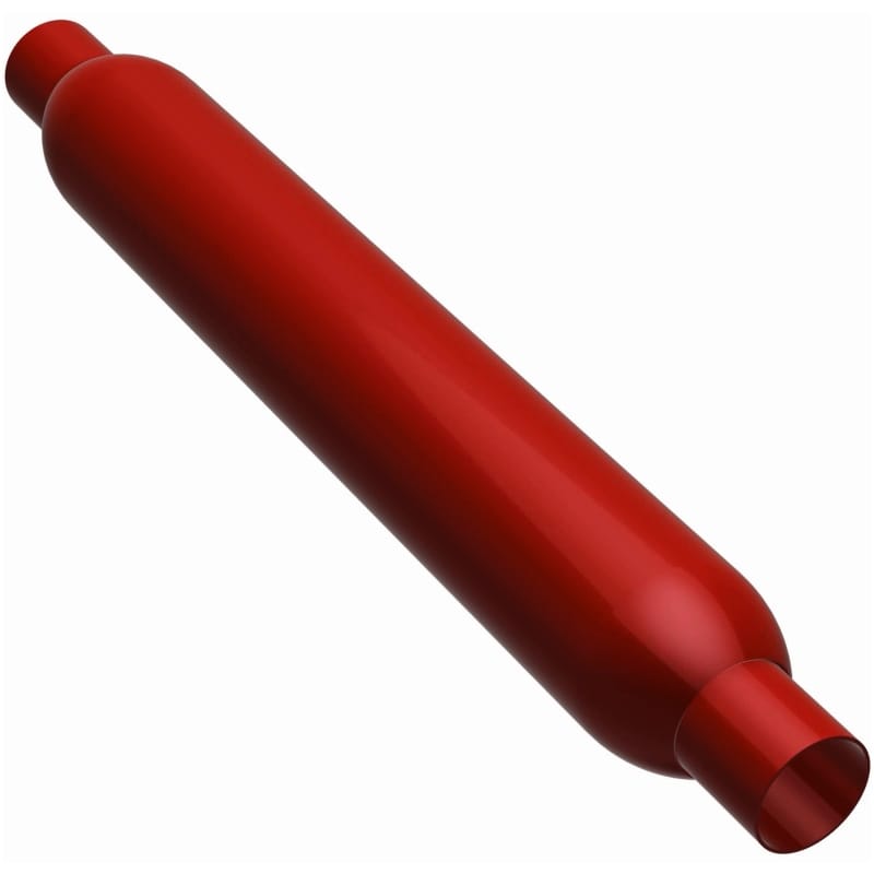 MagnaFlow Muffler Red Pack Series Glasspack 3.5in Rd 22in Body Length 2in/2in Inlet/Outlet thumbnail 2