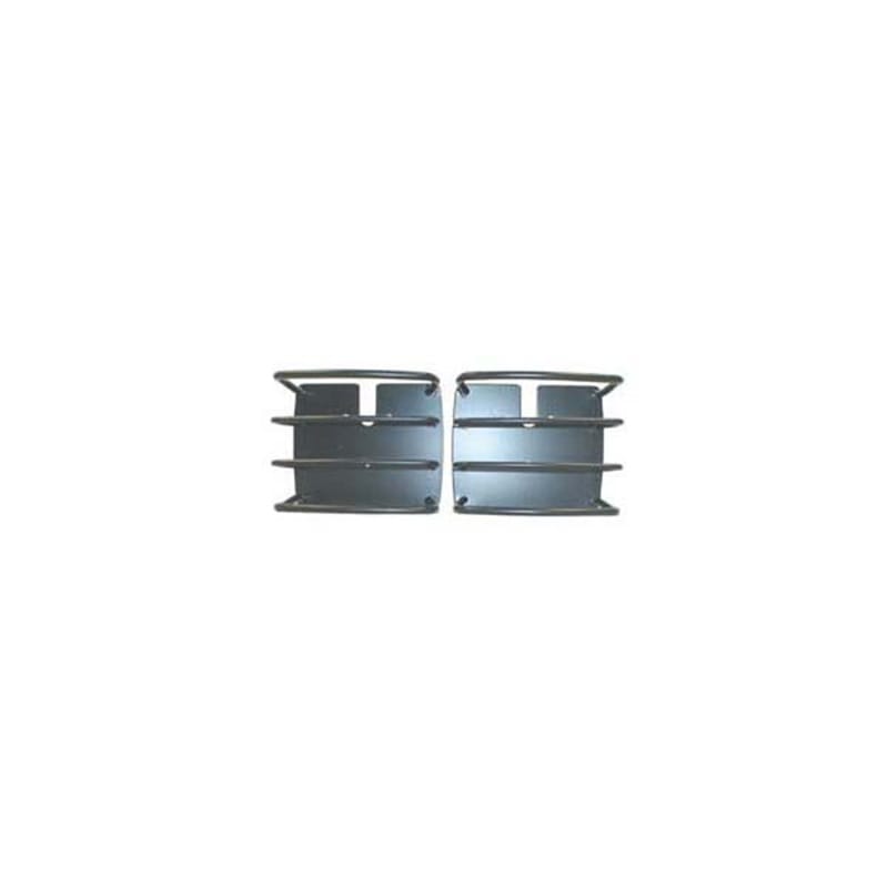 Rugged Ridge 76-06 Jeep CJ / Jeep Wrangler Black Euro Tail Light Guards thumbnail 2