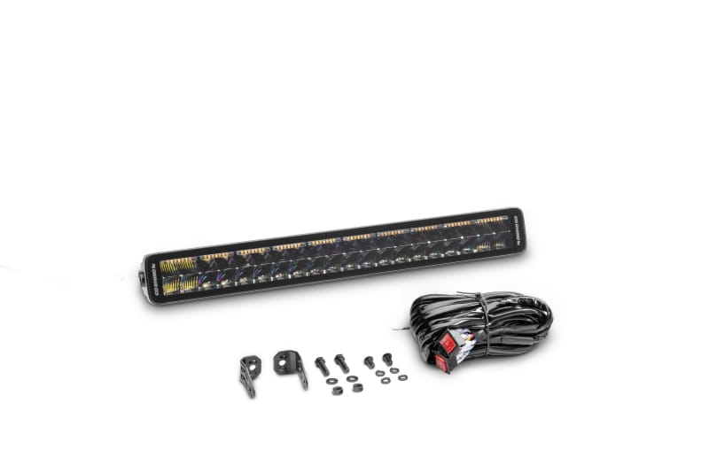 Go Rhino Xplor Blackout Combo Series Dbl Row LED Light Bar w/Amber (Side/Track Mount) 21.5in. - Blk thumbnail 2