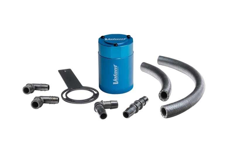 Volant 19-23 Dodge Ram 1500 5.7L V8 3oz Aluminum Oil Catch Can w/Mounting Bracket - Blue