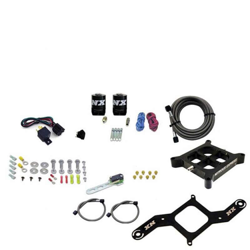 Nitrous Express Dry Dual Stage Billet Crossbar Plate System 100-1000hp (4150 Flange) w/o Bottle