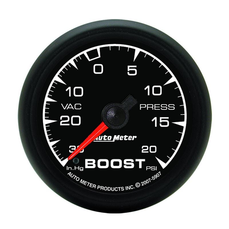 Autometer ES 52.4mm 30 In. HG/20 PSI Vacuum/Boost Gauge