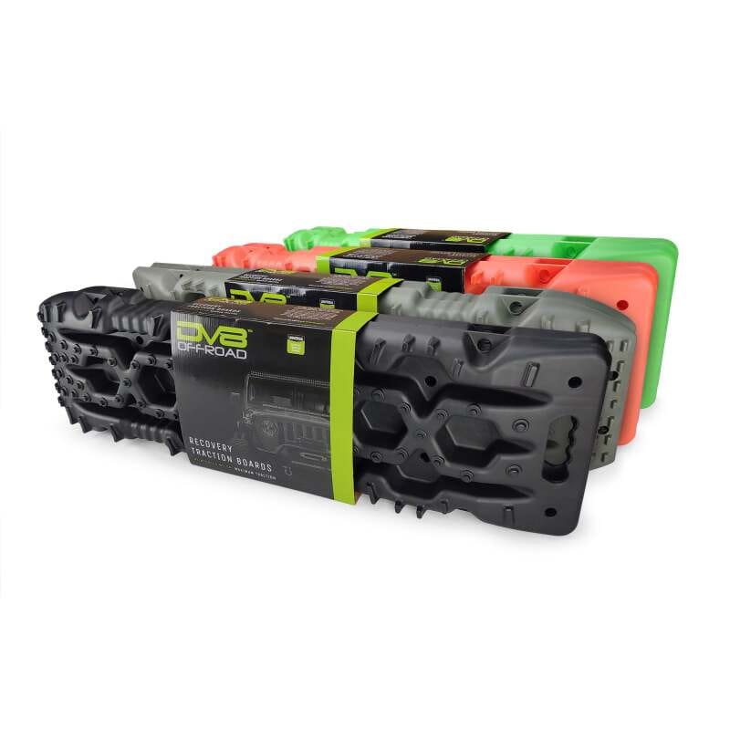 DV8 Offroad Recovery Traction Boards w/ Carry Bag - Olive