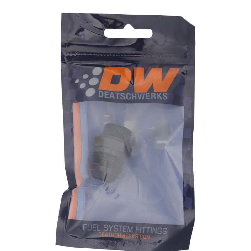 DeatschWerks 8AN ORB Male to 10AN Male Flare Adapter - Anodized Matte Black thumbnail 2