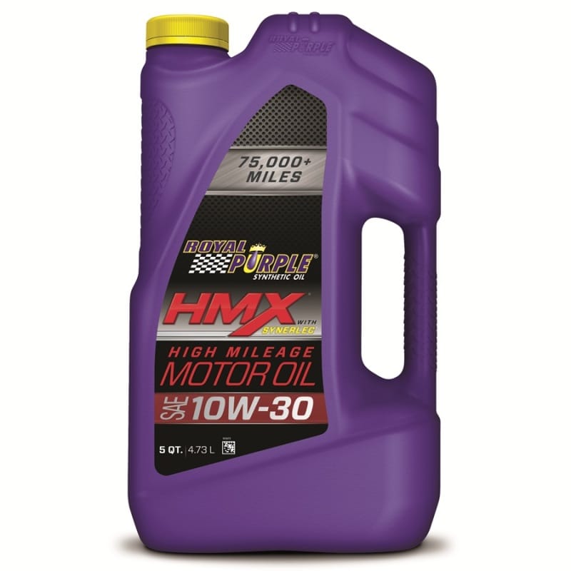 Royal Purple HMX Premium Synthetic High Mileage 10W30 Motor Oil - 5 Quart thumbnail 2