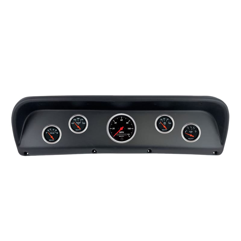 Autometer Designer Black Direct Fit Dash Kit 67-72 Ford F100 (1 x 3-3/8in. / 4 x 2-1/16in.)