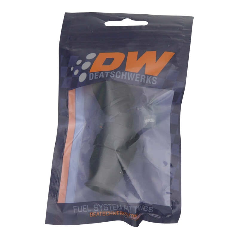DeatschWerks 8AN Female Swivel 45-Degree Hose End PTFE (Incl 1 Olive Insert) - Anodized Matte Black thumbnail 2