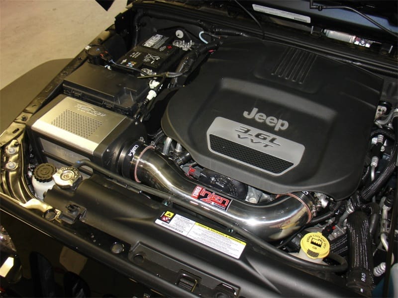Injen 12-13 Jeep Wrangler JK 3.6L V6 Polished Short Ram Intake w/ Power Flow Box thumbnail 2