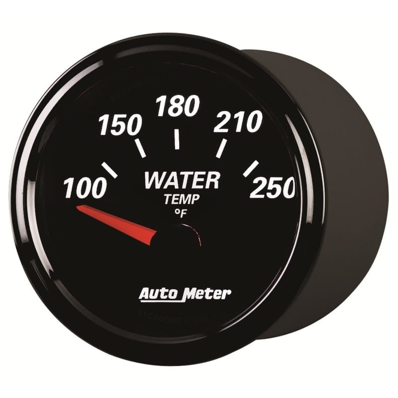 Autometer Designer Black II 52mm 250 Deg F Water Temp Gauge thumbnail 2