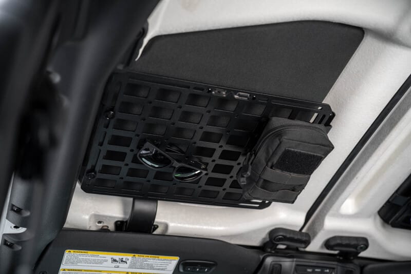 DV8 Offroad 2018-2025 Jeep Wrangler JL Roof Mount for 15In x 12In Molle Panel thumbnail 2