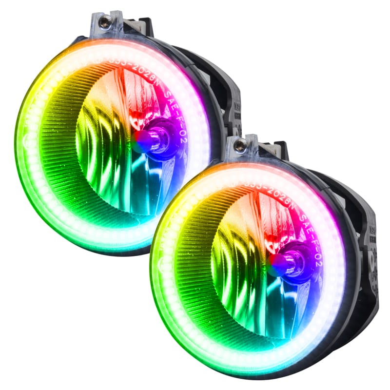 Oracle Dodge Charger 05-14 LED Waterproof Fog Halo Kit - ColorSHIFT thumbnail 2