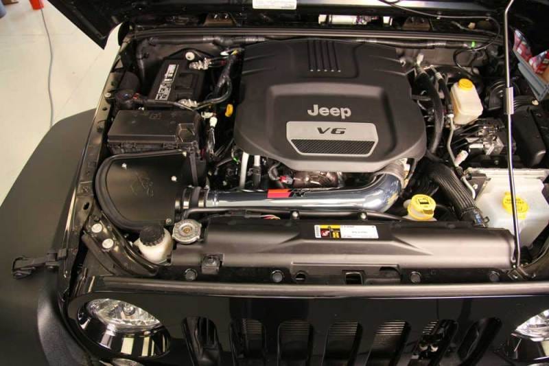 K&N 12-18 Jeep Wrangler V6-3.6L High Flow Performance Intake Kit (12-15 CARB Approved) thumbnail 2