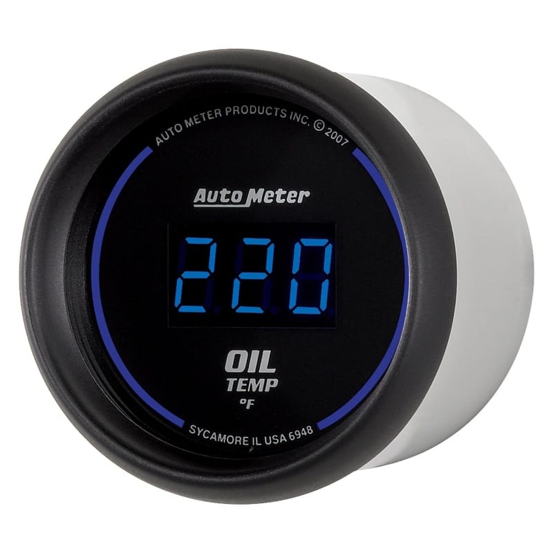 Autometer Cobalt Digital 52.4mm 0-340 deg F Oil Temperature Gauge thumbnail 2