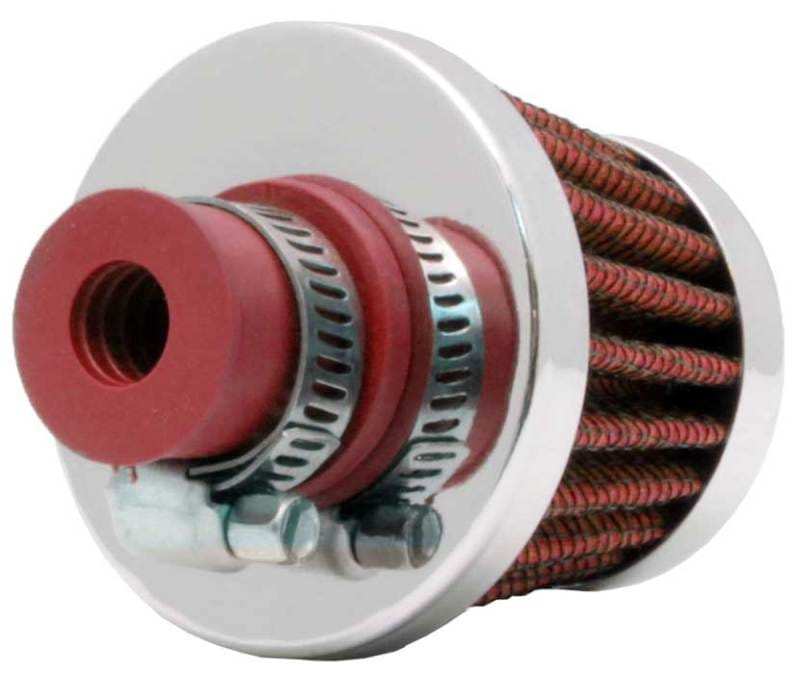 K&N 2in Base OD x .375in Flange ID x 1.75in H Rubber Base Crankcase Vent Filter thumbnail 2