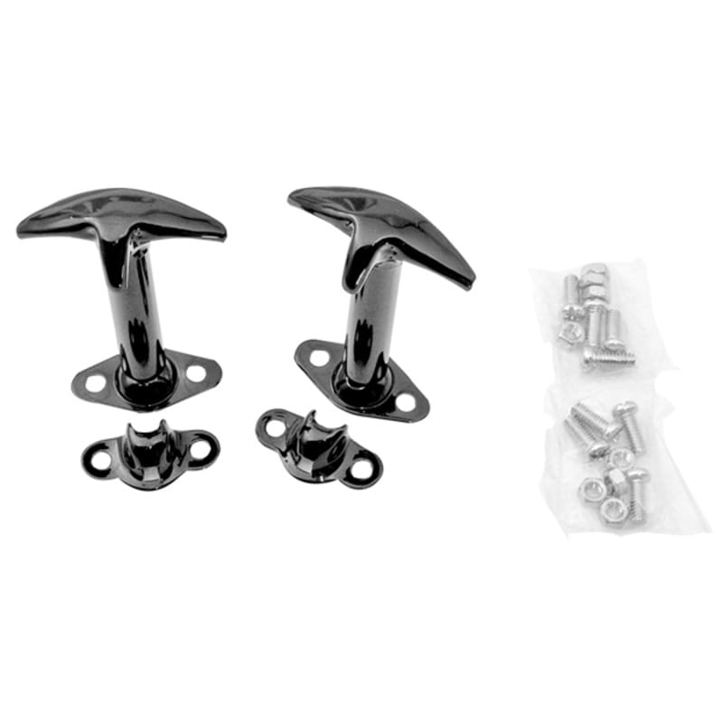 Rugged Ridge 41-95 Jeep CJ / Jeep Wrangler Black Hood Catch Kit thumbnail 2
