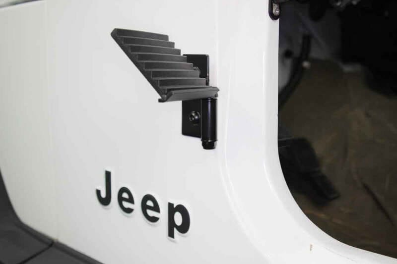 Fishbone Offroad 76-06 Jeep CJ YJ TJ Wrangler Foot Peg Set Gloss - Black thumbnail 3