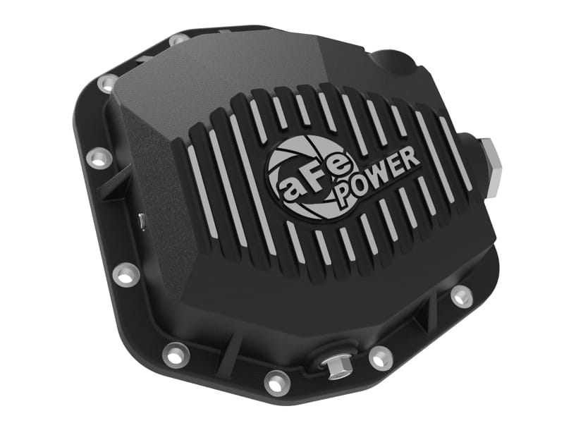 aFe 18-24 Jeep Wrangler JL Dana M220 Pro Series Front Diff Cover w/ Oil - Black thumbnail 2
