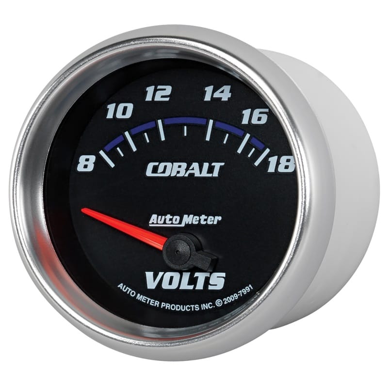 AutoMeter Gauge Voltmeter 2-5/8in. 18V Electric Cobalt thumbnail 2