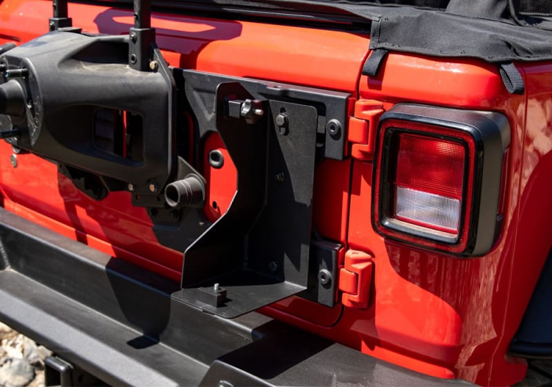 Rampage 2007-2019 Jeep Wrangler(JL) Offroad Jack Mount - Black thumbnail 2