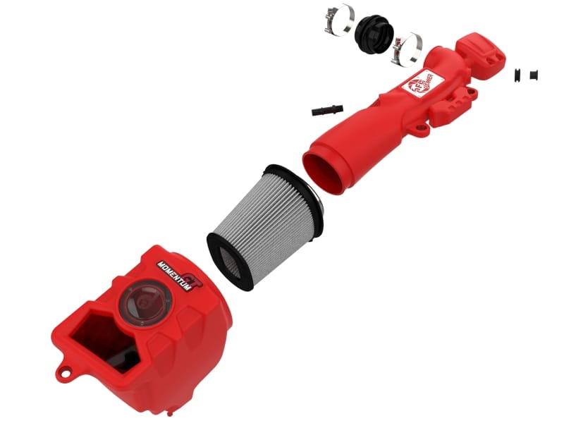 aFe Momentum GT Pro DRY S Cold Air Intake System 2018+ Jeep Wrangler (JL) V6 3.6L (Red Edition) thumbnail 2