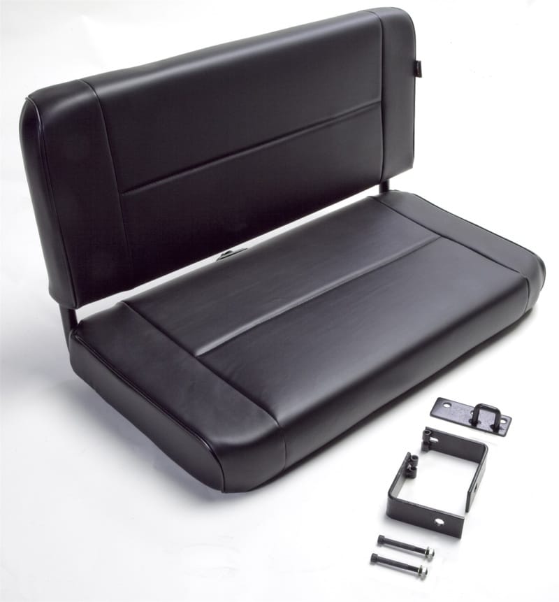 Rugged Ridge Fixed Rear Seat Black 55-95 Jeep CJ / Jeep Wrangler thumbnail 3