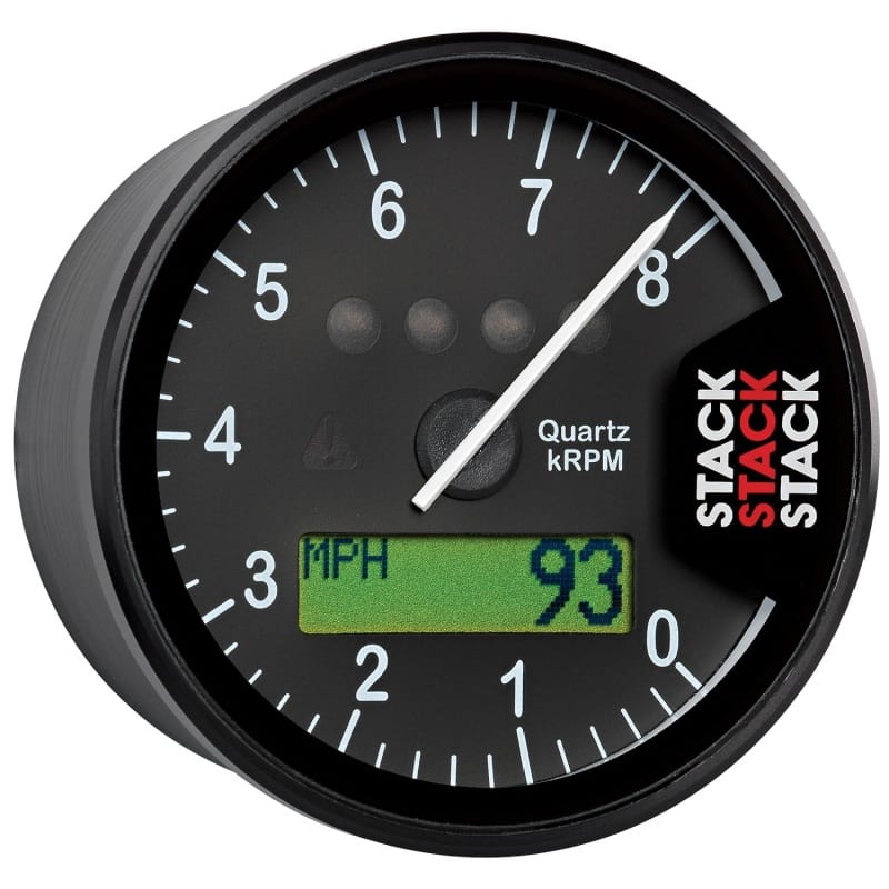 Autometer Stack Display Tachometer 0-8K RPM - Black thumbnail 5