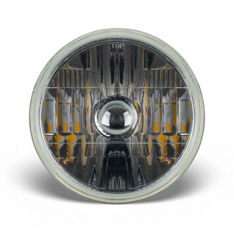 Oracle 7in Sealed Beam Glass Lens Headlight Non-Halo-Compatible with H4 LED Bulbs