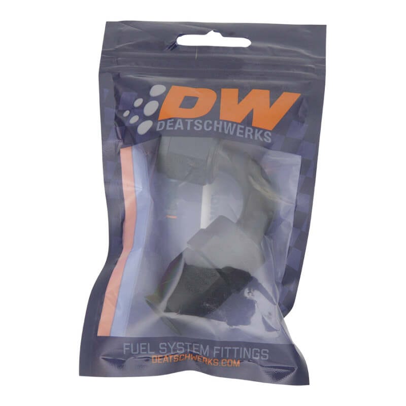 DeatschWerks 8 AN Female Flare Swivel 120-Degree Hose End PTFE - Anodized Matte Black thumbnail 2