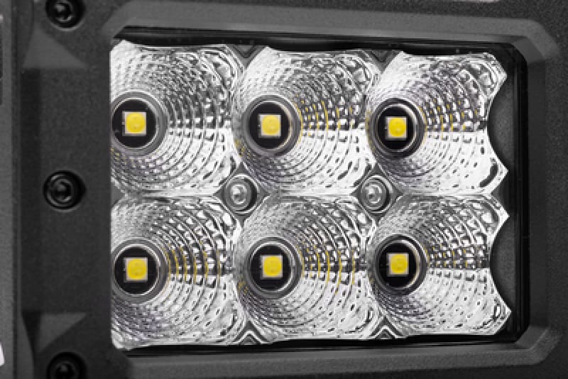 Go Rhino Xplor Bright Series Rectangle LED Flood Light Kit (Surface/Thread Std Mnt) 4x3 - Blk (Pair) thumbnail 3