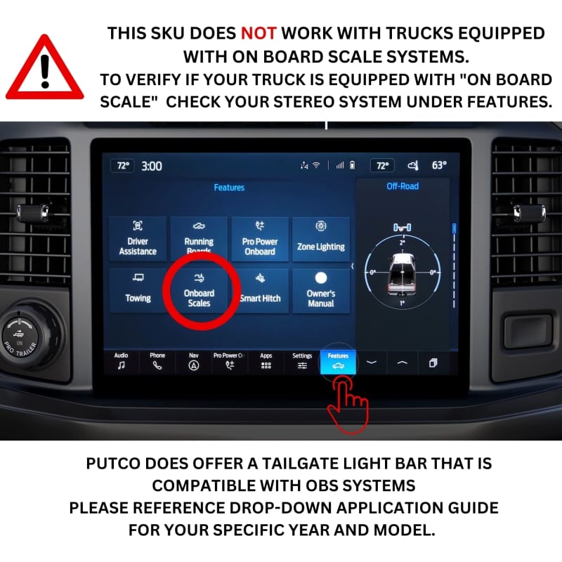 Putco 21-22 Ford F-150 60in Light Blade Direct Fit Kit Red / Amber / White thumbnail 5