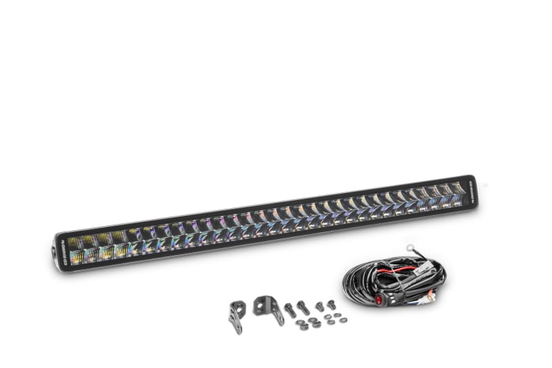 Go Rhino Xplor Blackout Series Dbl Row LED Light Bar (Side/Track Mount) 32in. - Blk thumbnail 2