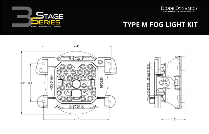 Diode Dynamics SS3 Pro Type M Kit ABL - White SAE Fog thumbnail 9