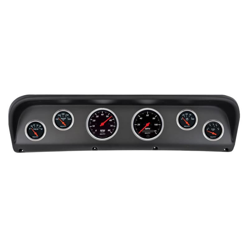 Autometer Designer Black Direct Fit Dash Kit 67-72 Ford F100 (2 x 3-3/8in. / 4 x 2-1/16in.)