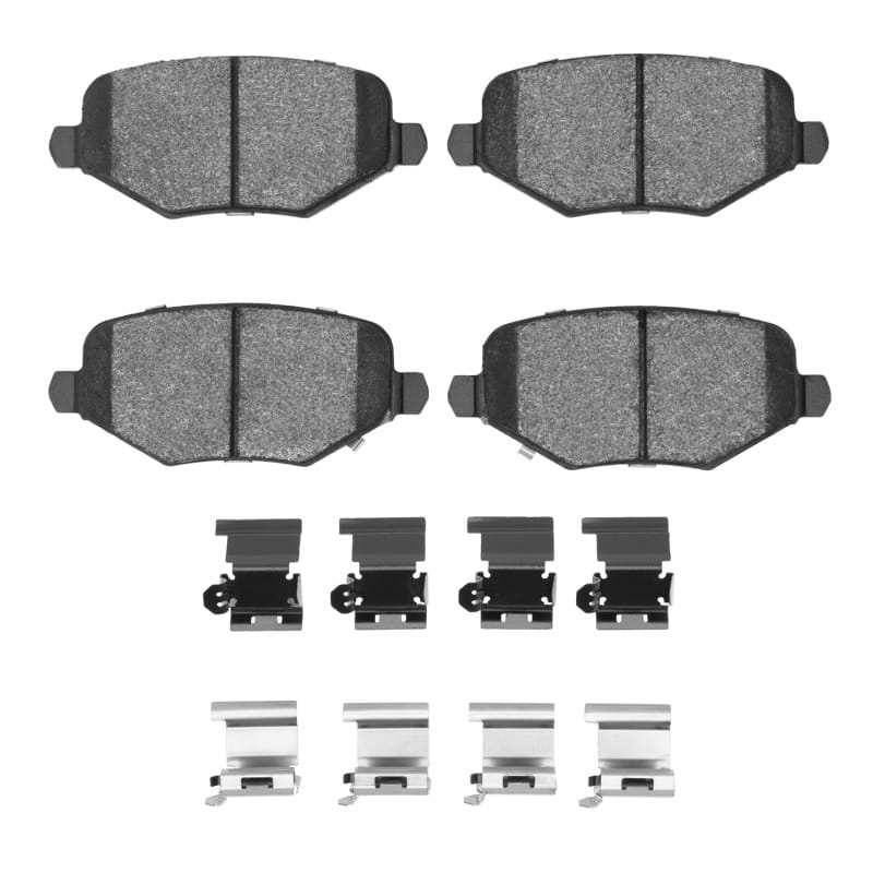 R1 12-16 Chrysler Town & Country Rear Euro Ceramic Pads & Hardware Kit