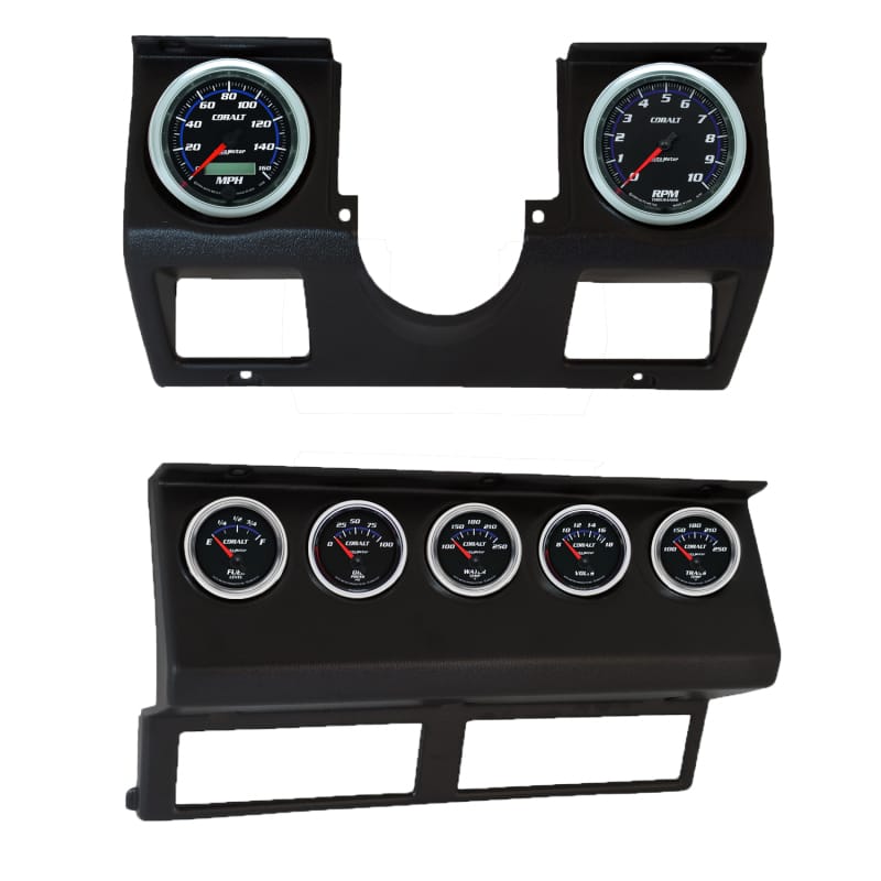 Autometer Cobalt Direct Fit Dash Kit 87-96 Jeep Wrangler YJ (Tach/MPH/FL/OilP/WTMP/VLT/TRNS)