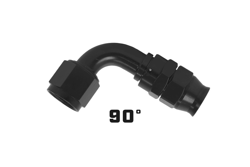 Aeromotive PTFE Hose End - AN-06 - 90 Deg - Black Anodized thumbnail 3