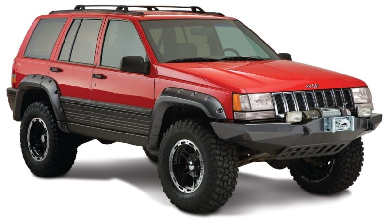 Bushwacker 93-98 Jeep Grand Cherokee Cutout Style Flares 4pc - Black thumbnail 2