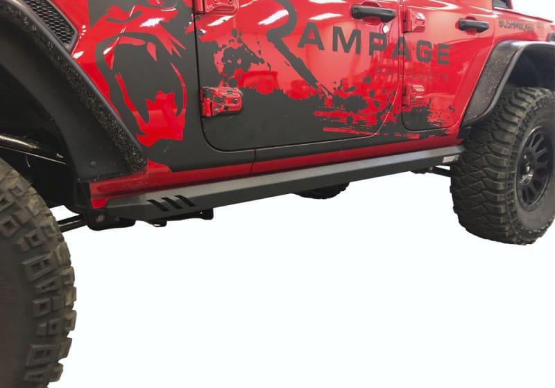 Rampage 2018-2019 Jeep Wrangler(JL) Unlimited Sport 4-Door Rock Rail - Black thumbnail 2