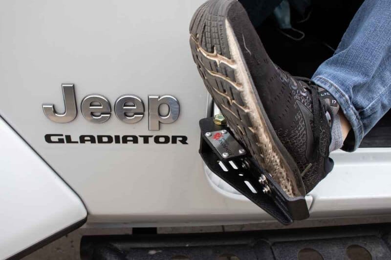 Fishbone Offroad 2007+ Jeep Wrangler/Gladiator Steel - Black Foot Peg Set thumbnail 4