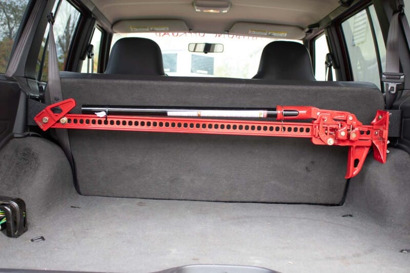 Fishbone Offroad 84-01 Jeep Cherokee XJ Rear Seat Hi-Lift Jack Mount thumbnail 4