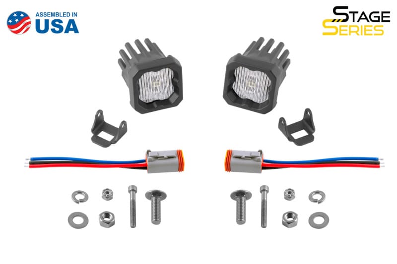 Diode Dynamics Stage Series C1 LED Pod - White SAE Fog Standard ABL (Pair) thumbnail 4