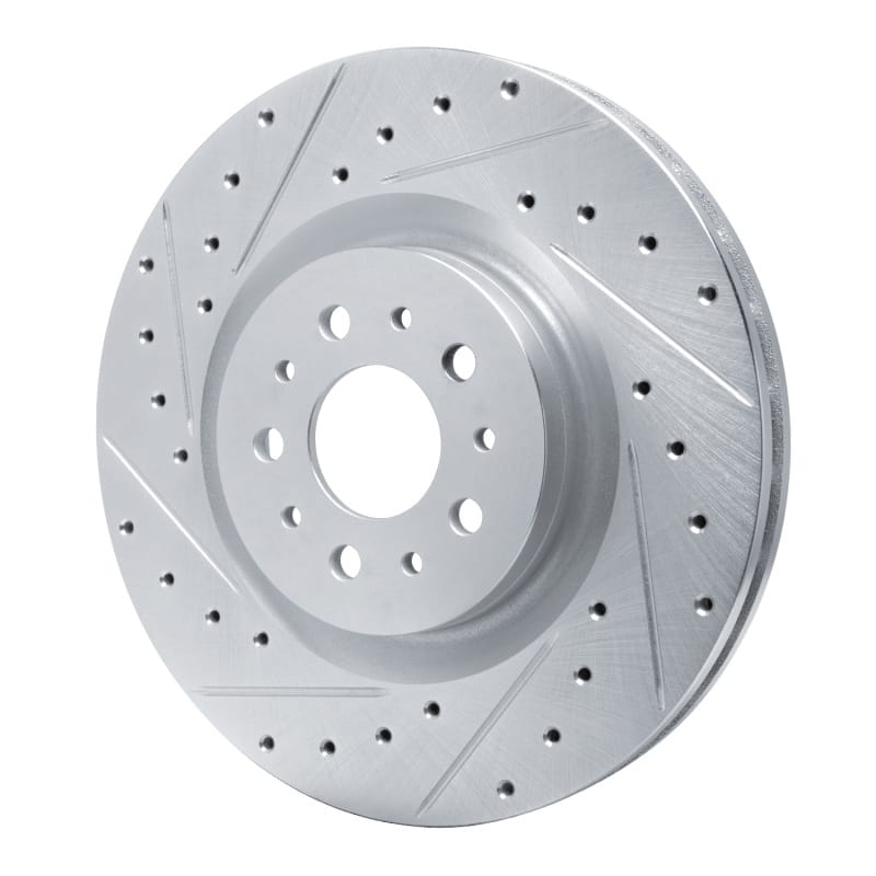 R1 15-22 Ram Promaster City Front Left Drilled & Slotted Silver Brake Rotor thumbnail 2