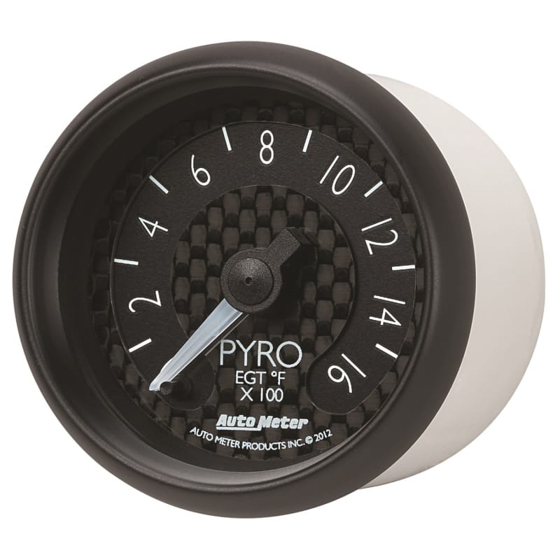 Autometer GT Series 52mm Full Sweep Electronic 0-1600 Deg F EGT/Pyrometer Gauge thumbnail 2
