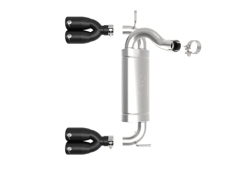aFe Vulcan Series 2.5in 304 SS Axle-Back Exhaust Black 07-18 Jeep Wrangler (JK) V6-3.6/3.8L thumbnail 4
