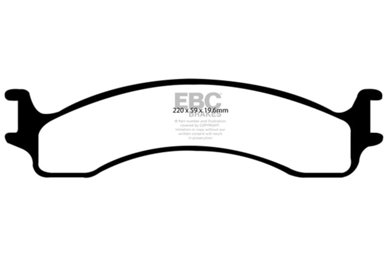 EBC 00-02 Dodge Ram 2500 Pick-up 5.2 2WD Extra Duty Front Brake Pads thumbnail 2