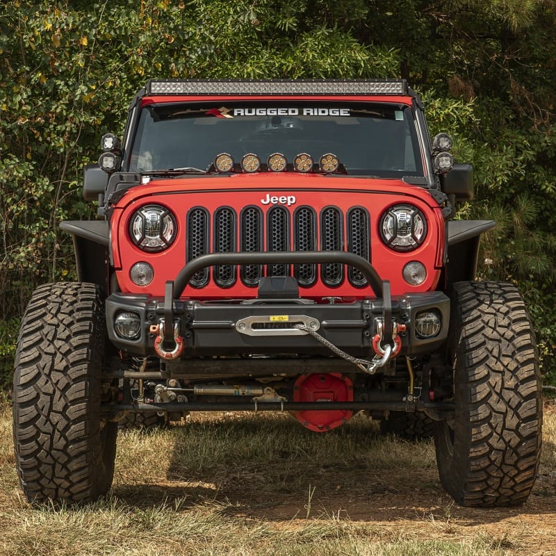 Rugged Ridge Arcus Front Bumper Set W/ Overrider 2018 Jeep Wrangler JK thumbnail 3