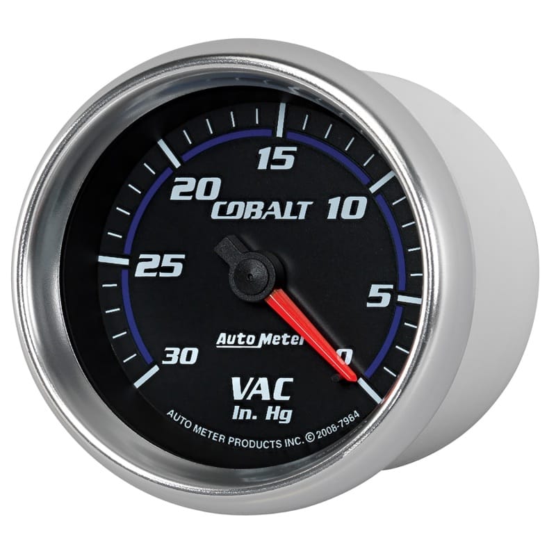 Autometer Cobalt 2-5/8in. / 0-30 IN HG / Mechanical Vacuum Gauge thumbnail 2