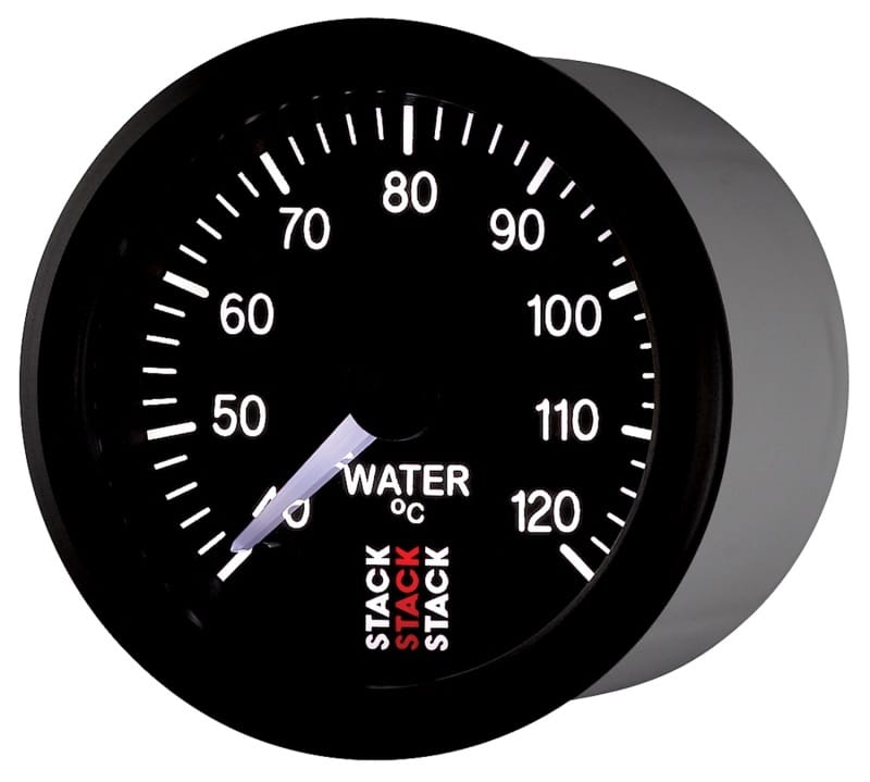 Autometer Stack 52mm 40-120 Deg C 1/8in NPTF Male Pro Stepper Motor Water Temp Gauge - Black thumbnail 3