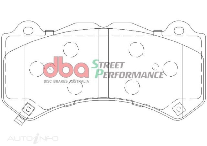 DBA 07-22 Nissan GT-R R35 Front Street Performance Brake Pad Kit thumbnail 2